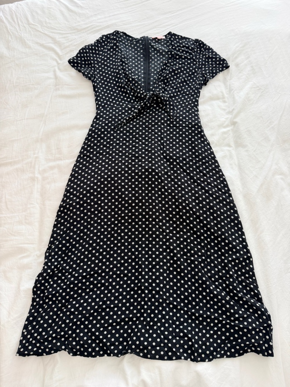 re:named Black & White Polka Dot Maxi Dress